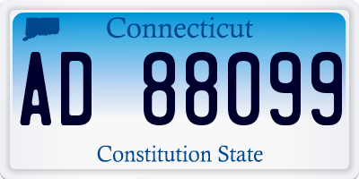 CT license plate AD88099