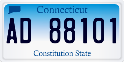 CT license plate AD88101
