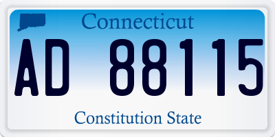 CT license plate AD88115