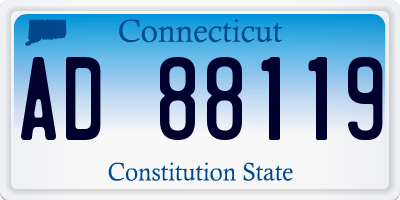 CT license plate AD88119