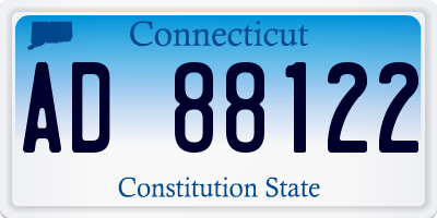CT license plate AD88122