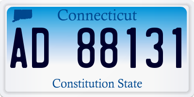 CT license plate AD88131