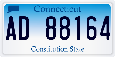 CT license plate AD88164