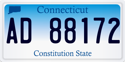 CT license plate AD88172