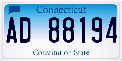 CT license plate AD88194