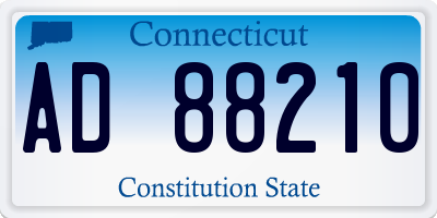 CT license plate AD88210