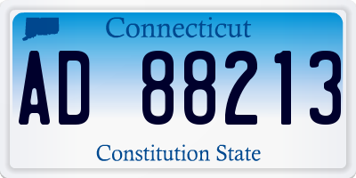 CT license plate AD88213