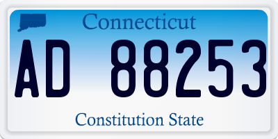 CT license plate AD88253