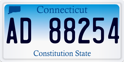CT license plate AD88254