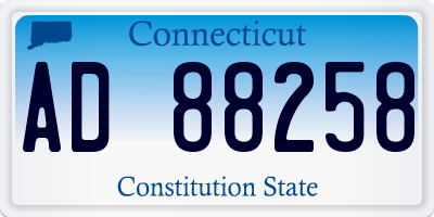 CT license plate AD88258