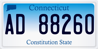 CT license plate AD88260