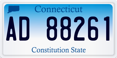 CT license plate AD88261