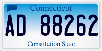 CT license plate AD88262