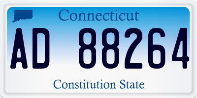 CT license plate AD88264