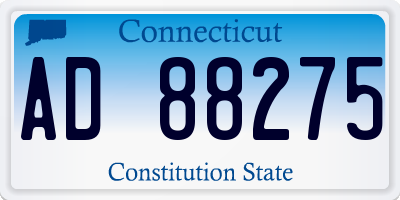CT license plate AD88275