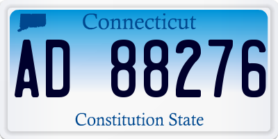CT license plate AD88276