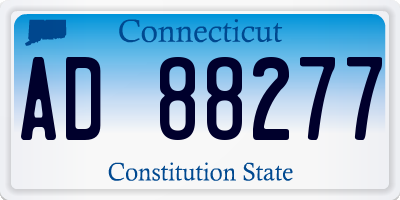 CT license plate AD88277