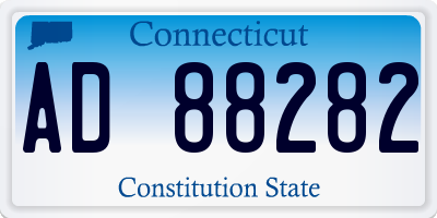 CT license plate AD88282