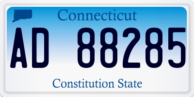 CT license plate AD88285