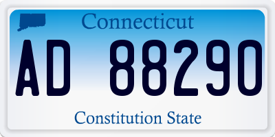 CT license plate AD88290