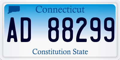 CT license plate AD88299