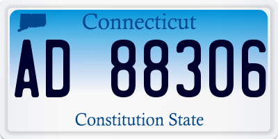 CT license plate AD88306