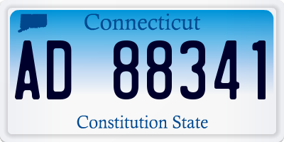 CT license plate AD88341
