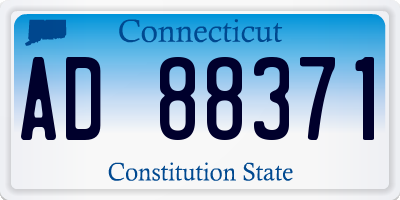 CT license plate AD88371