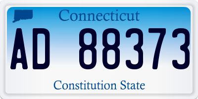 CT license plate AD88373