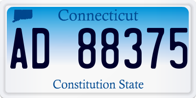 CT license plate AD88375