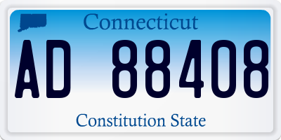 CT license plate AD88408