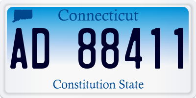 CT license plate AD88411