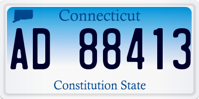 CT license plate AD88413