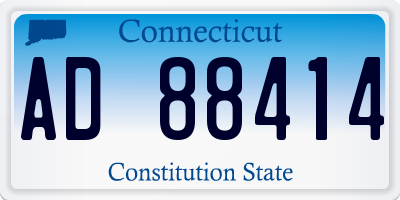CT license plate AD88414