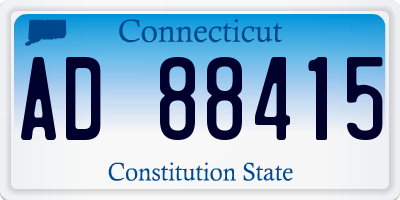 CT license plate AD88415