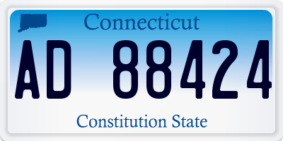 CT license plate AD88424