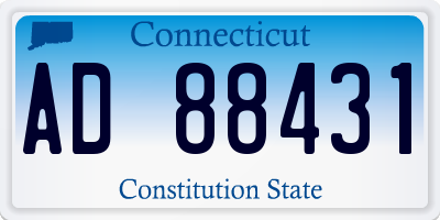 CT license plate AD88431
