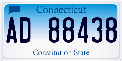 CT license plate AD88438