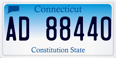 CT license plate AD88440