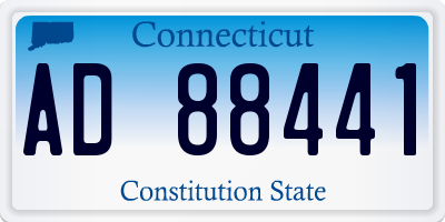 CT license plate AD88441