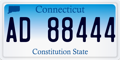 CT license plate AD88444