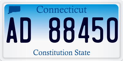 CT license plate AD88450