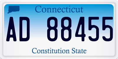 CT license plate AD88455