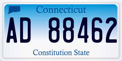 CT license plate AD88462
