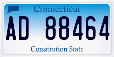 CT license plate AD88464