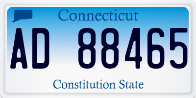 CT license plate AD88465