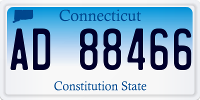 CT license plate AD88466
