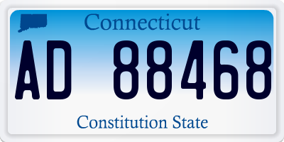 CT license plate AD88468