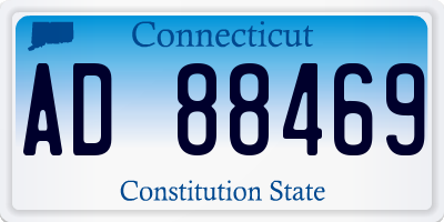 CT license plate AD88469