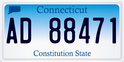 CT license plate AD88471
